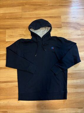 Russell Athletic Black Hoodie with Gray Inner Hood